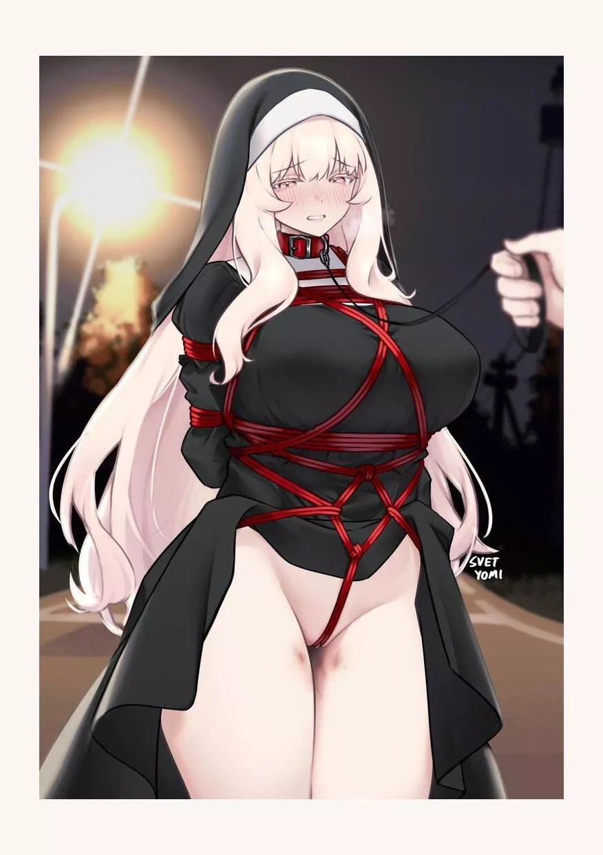 Taking a nun on a night walk Taking a nun on a night walk
