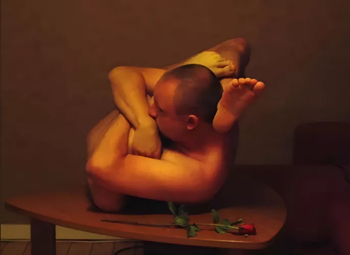 Twisted On A Table, Photo, Me (ContortedOne), 2024.