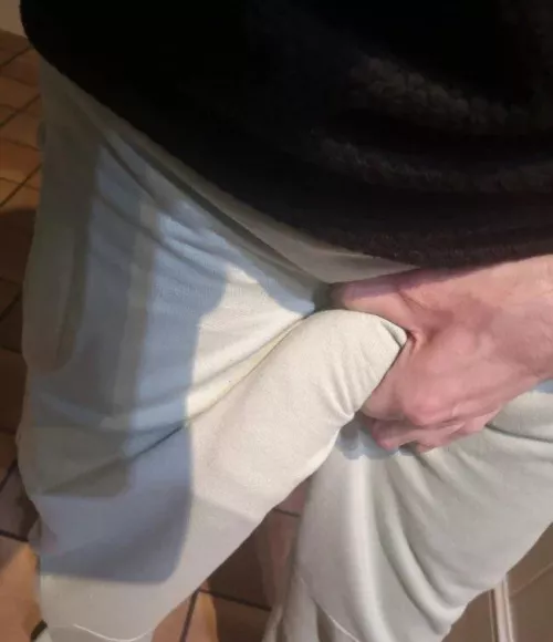 When my wife leaves.. my bulge comes out