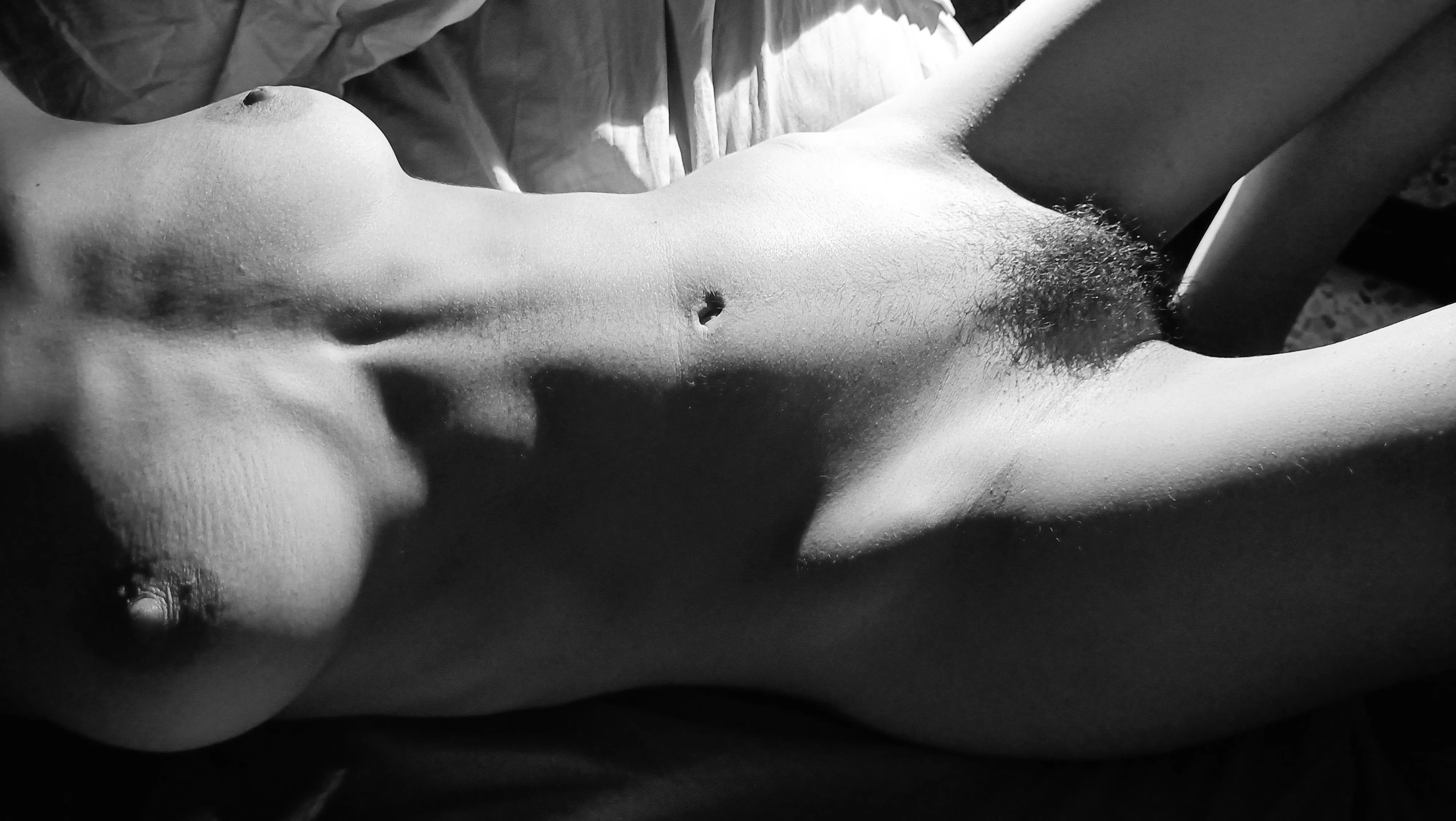 Alone in the light...