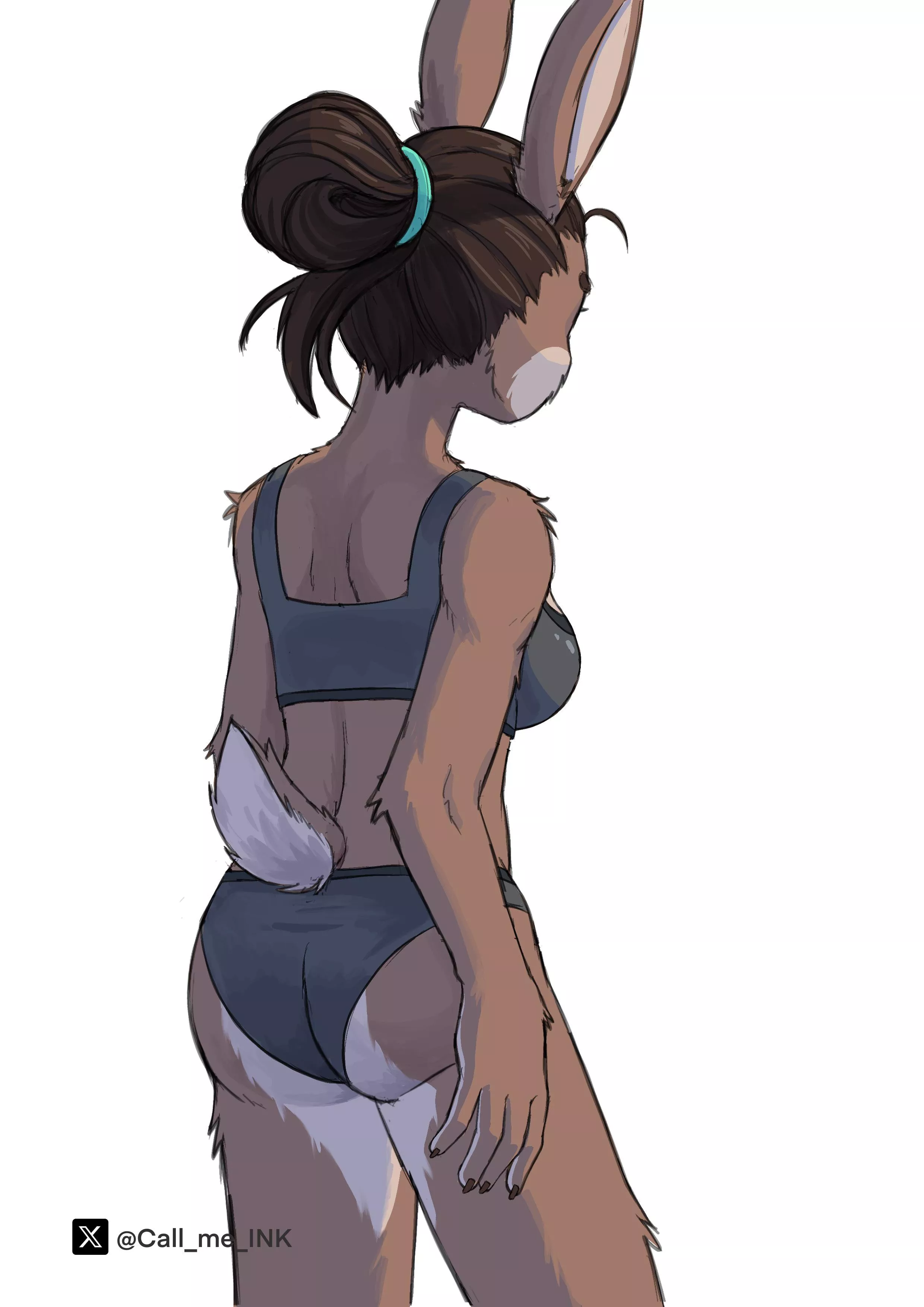 April’s back side ( art by me)