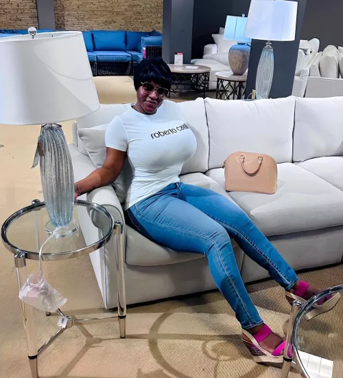 At a furniture store