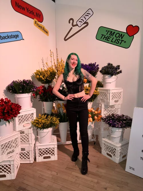 Cutie in the flowers