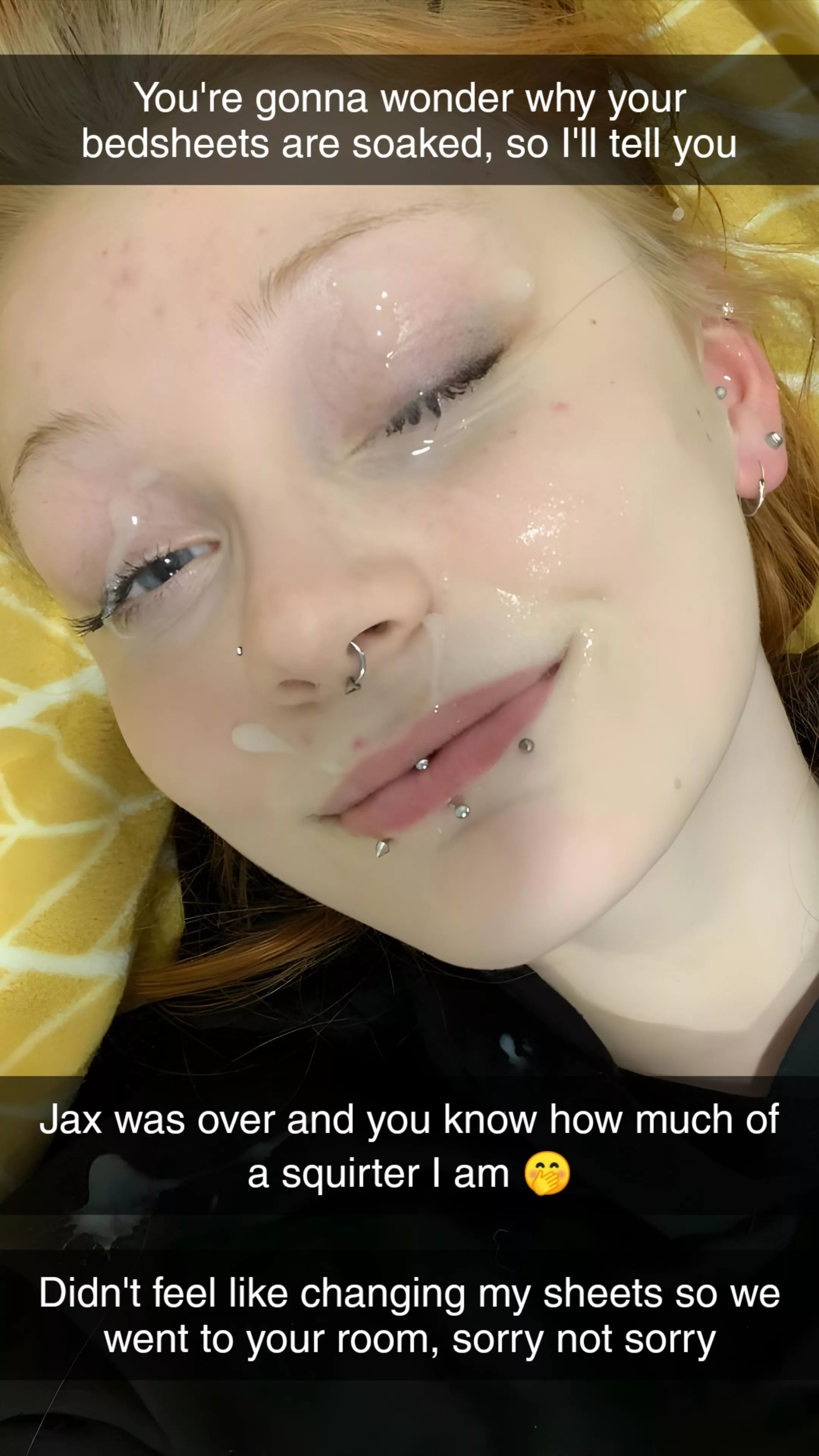 Didn't feel like changing the sheets