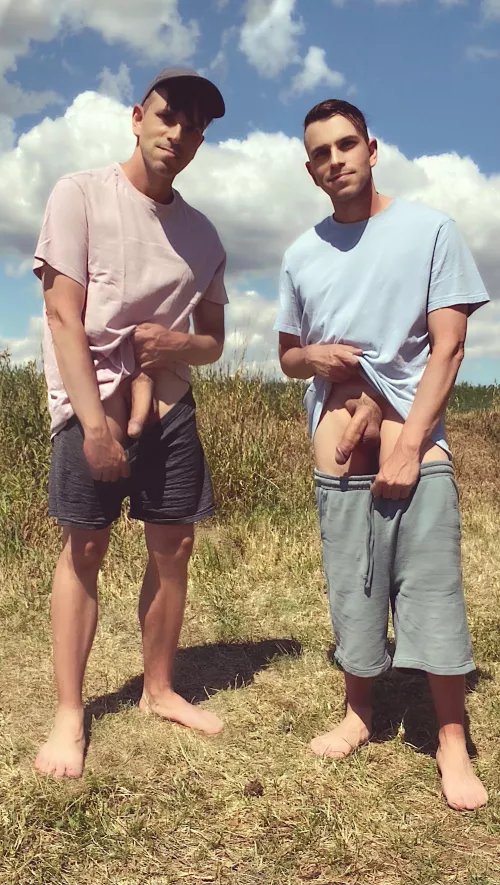 Exploring nature with my brother