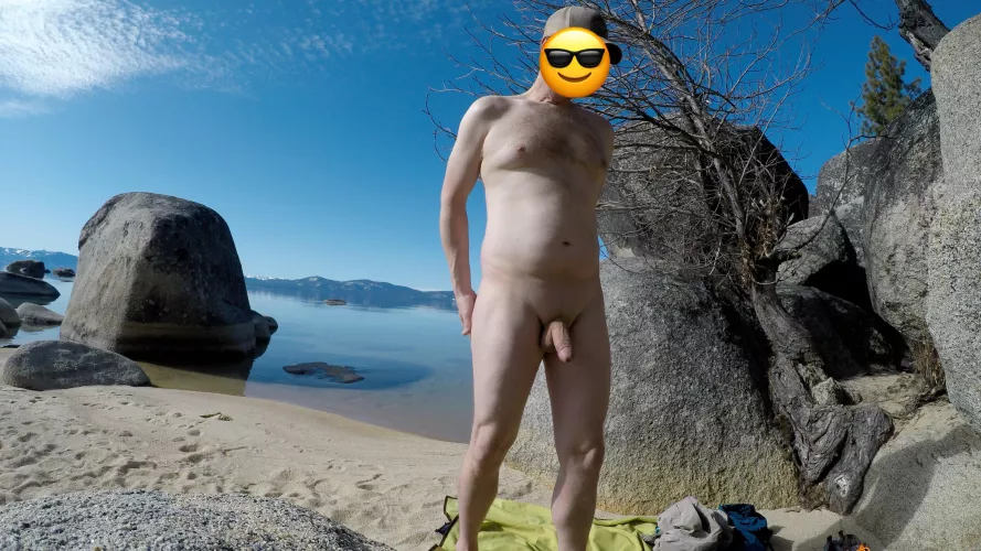 Finally warm enough for the beach at least