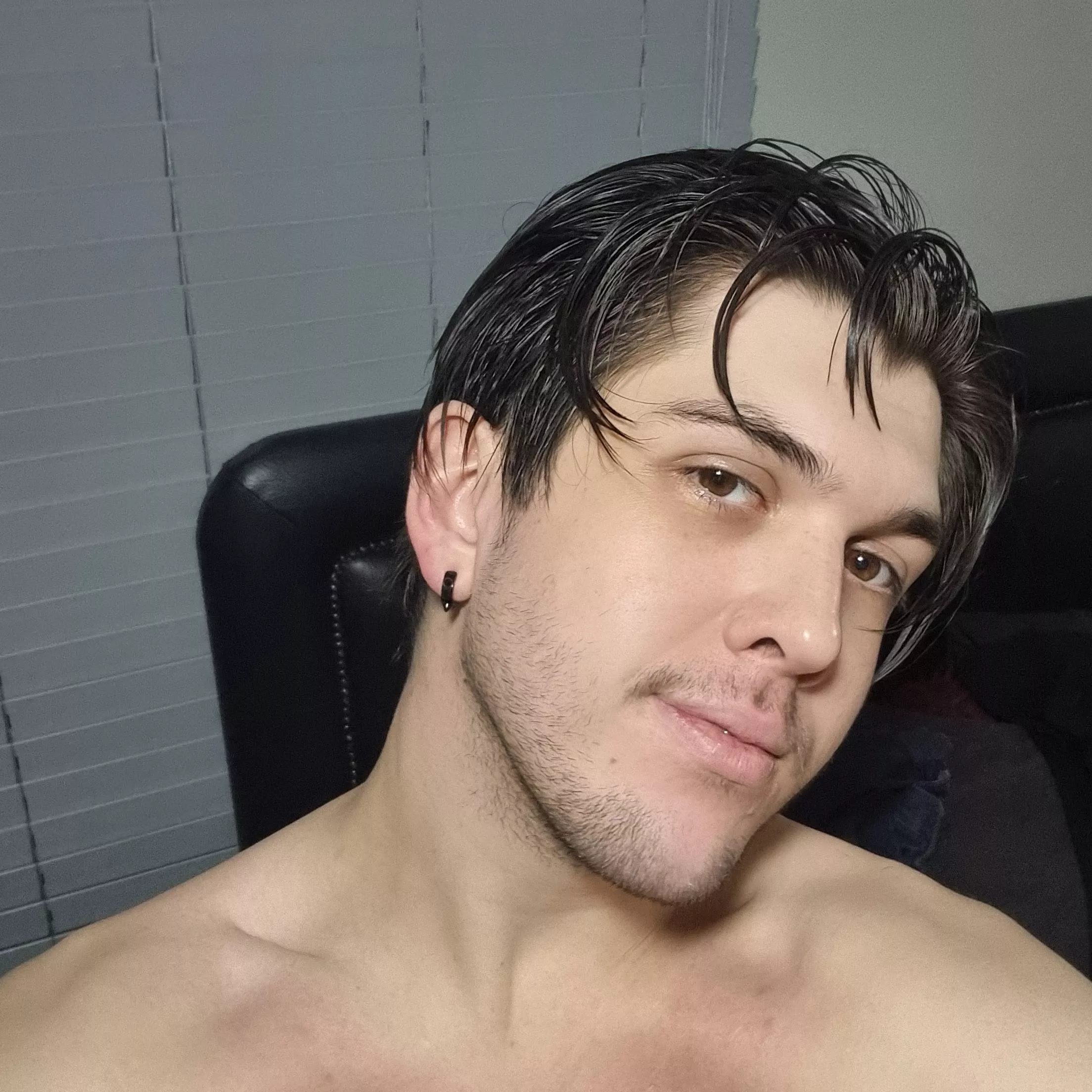 First time I put a earrings in π First time I put a earrings in π