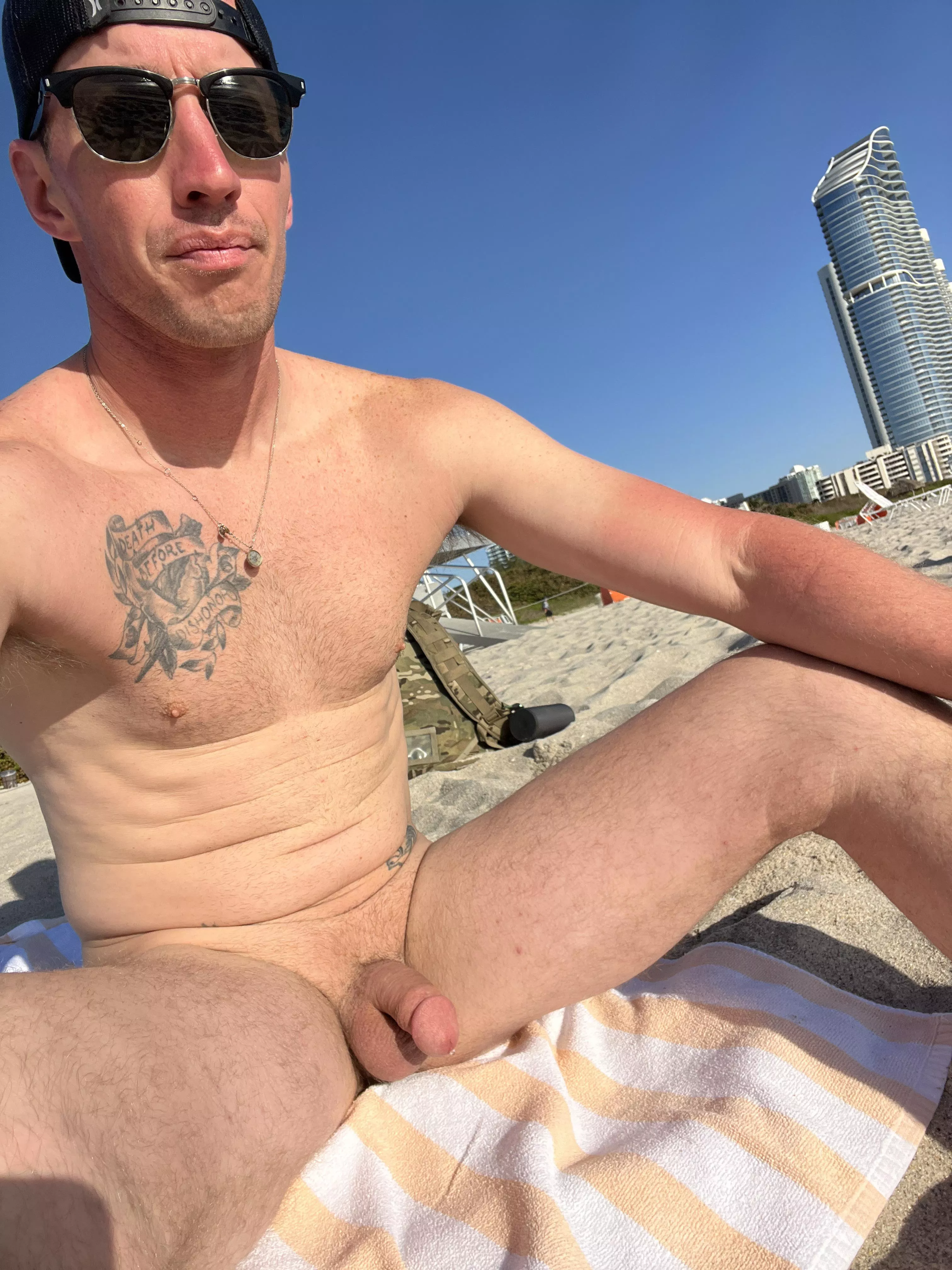 First time making it to Haulover nude beach in Miami… weather was beautiful! ☀️
