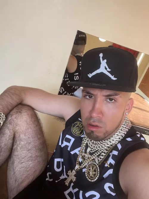 GANGSTER guy with hairy ARMPITS