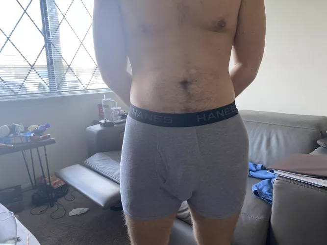 Gray always looks good on me. 19M 