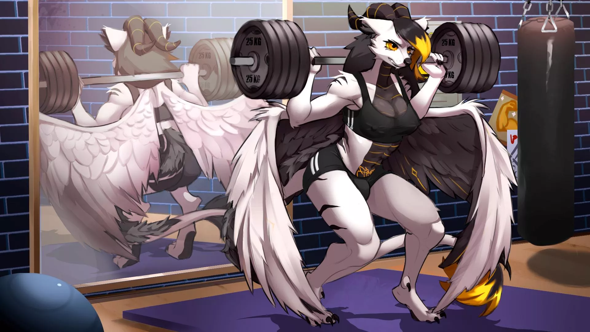 Have you been workout lately? (I kinda need to have more consistency honestly lol) Art by me!