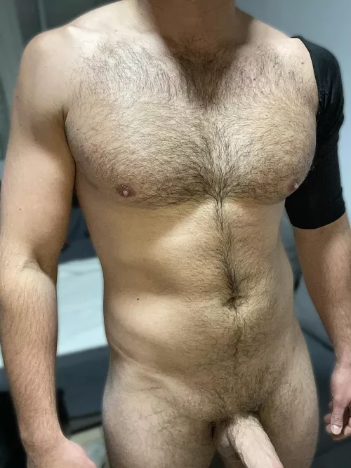 I hope you don’t mind I’m sweaty after workout 