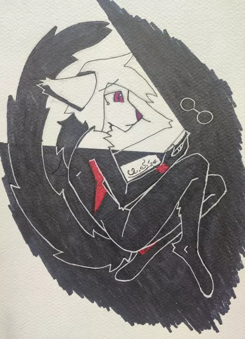 Idk what's up with my drawings anymore, the idea was much cooler than this- (by me-25/02/2024)