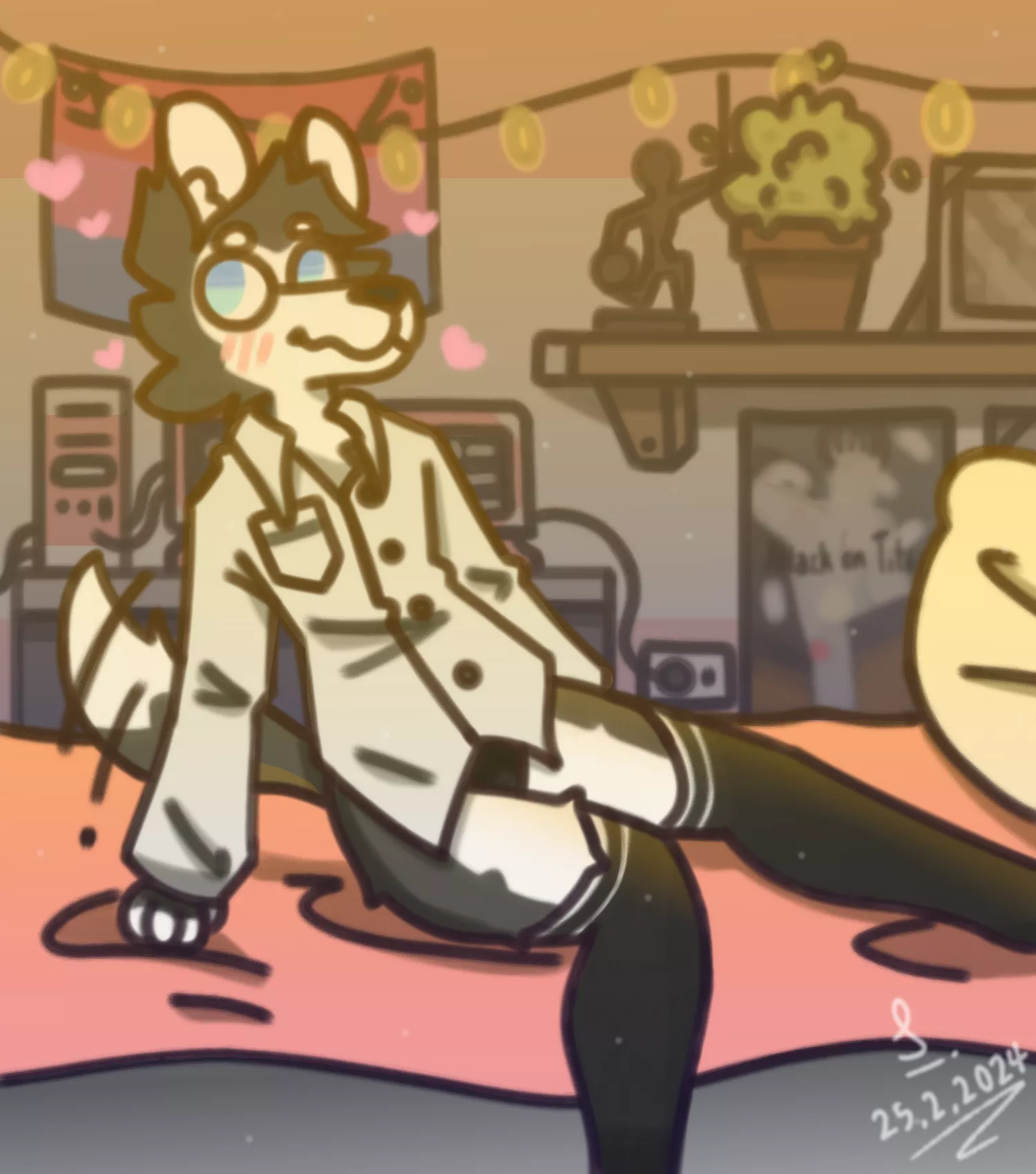Jack wants to show you his room! (Art by me :3)