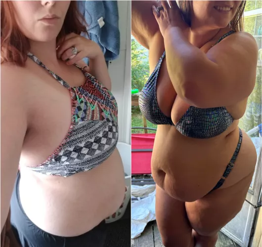 Last year's swimsuit vs. this year!