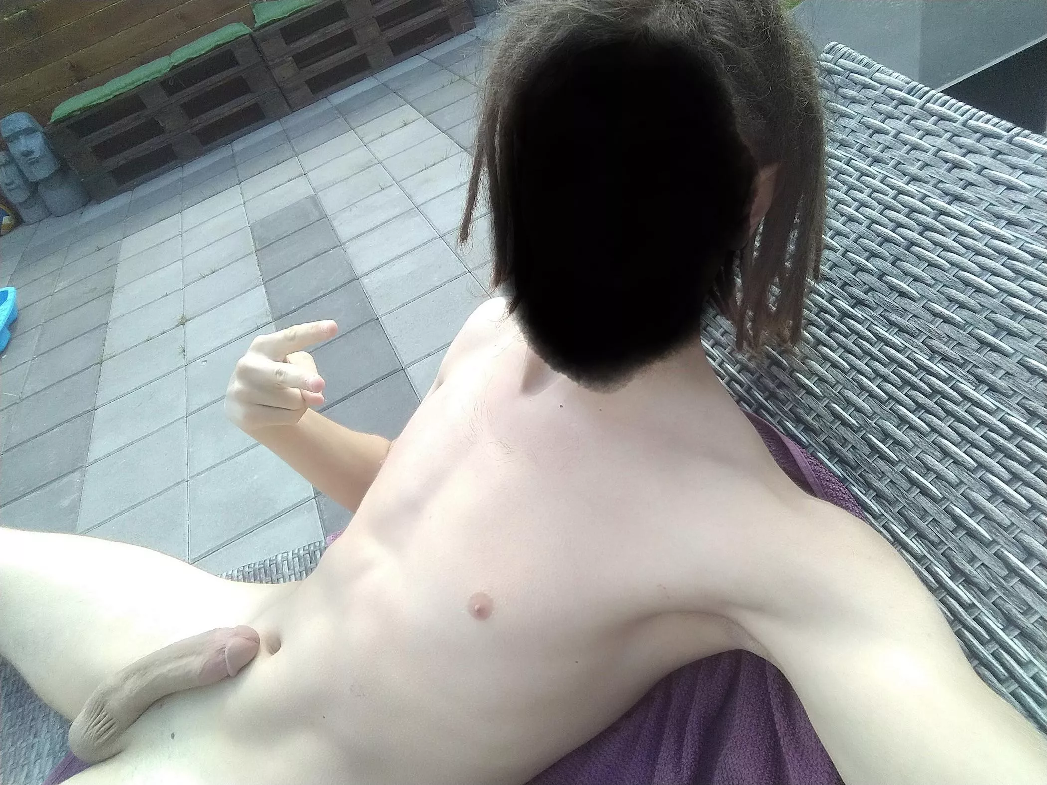 Love sunbathing naked