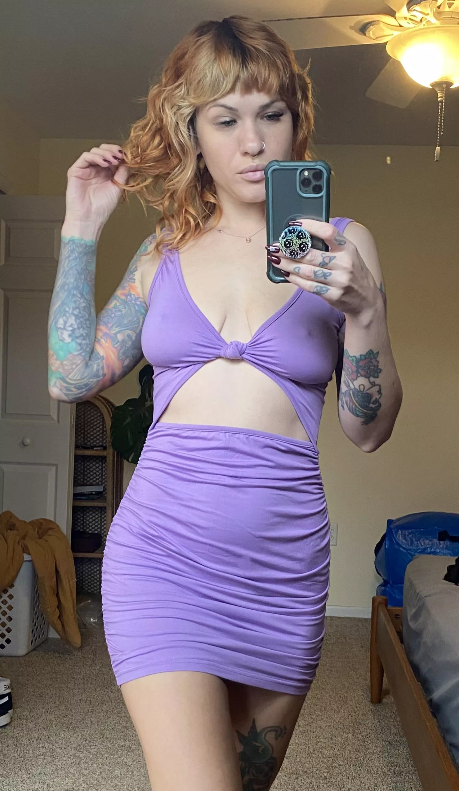 Me and this purple dress are waiting patiently for warmer weather
