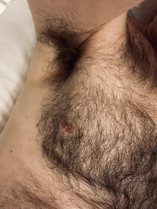 My pits blend into my tits...