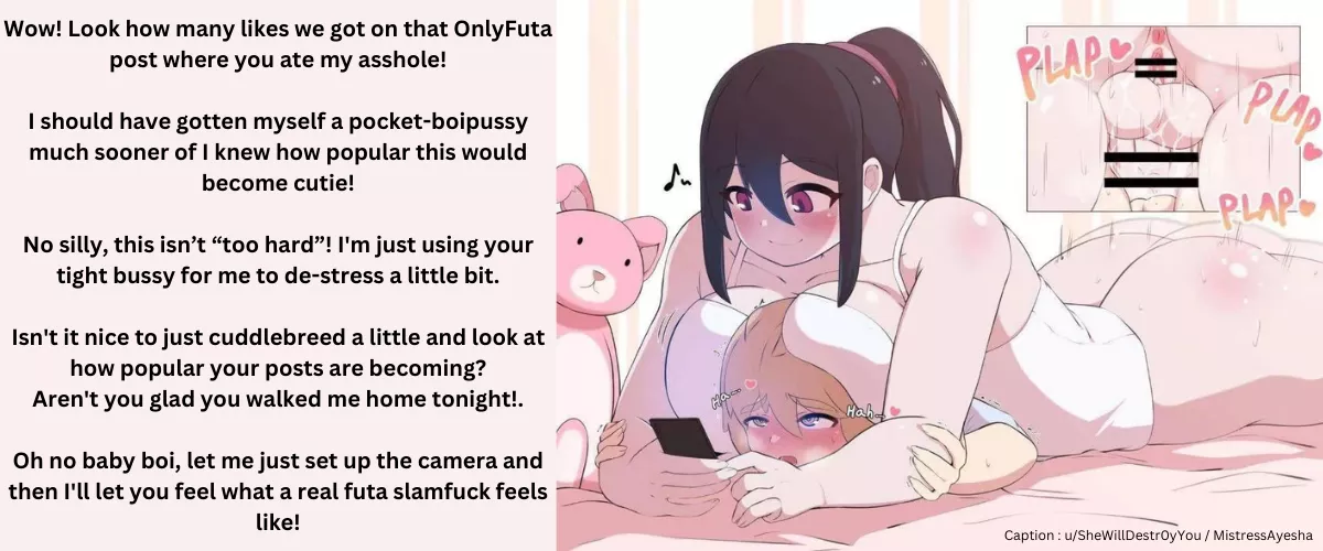 Our OnlyFuta Post! (Art: Zincs) [Futadon] [Futa on male] [Princess Girth] [Anal] [Rough Sex] [Ass eating] [Rimmance] [Wholesome] [Futaromantic]