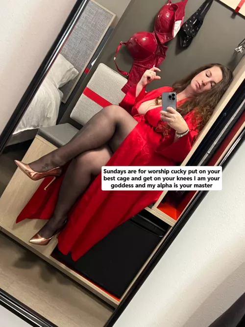 Put on your Sunday best cucky , ie your best cage and collar 