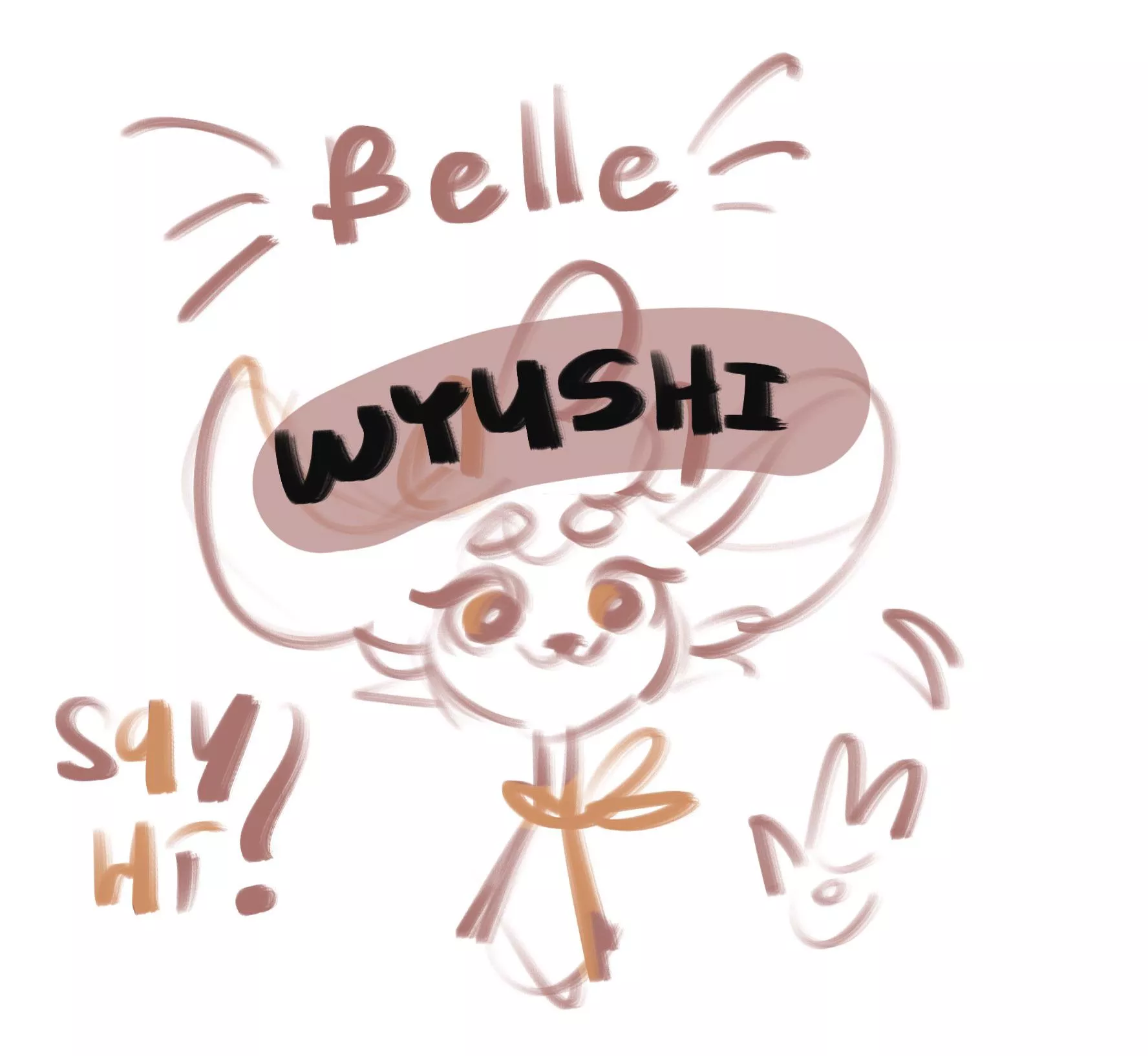 She says hi to you! (Art by me)