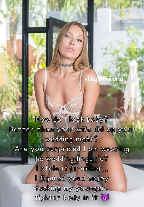 She wears your wifey’s lingerie 