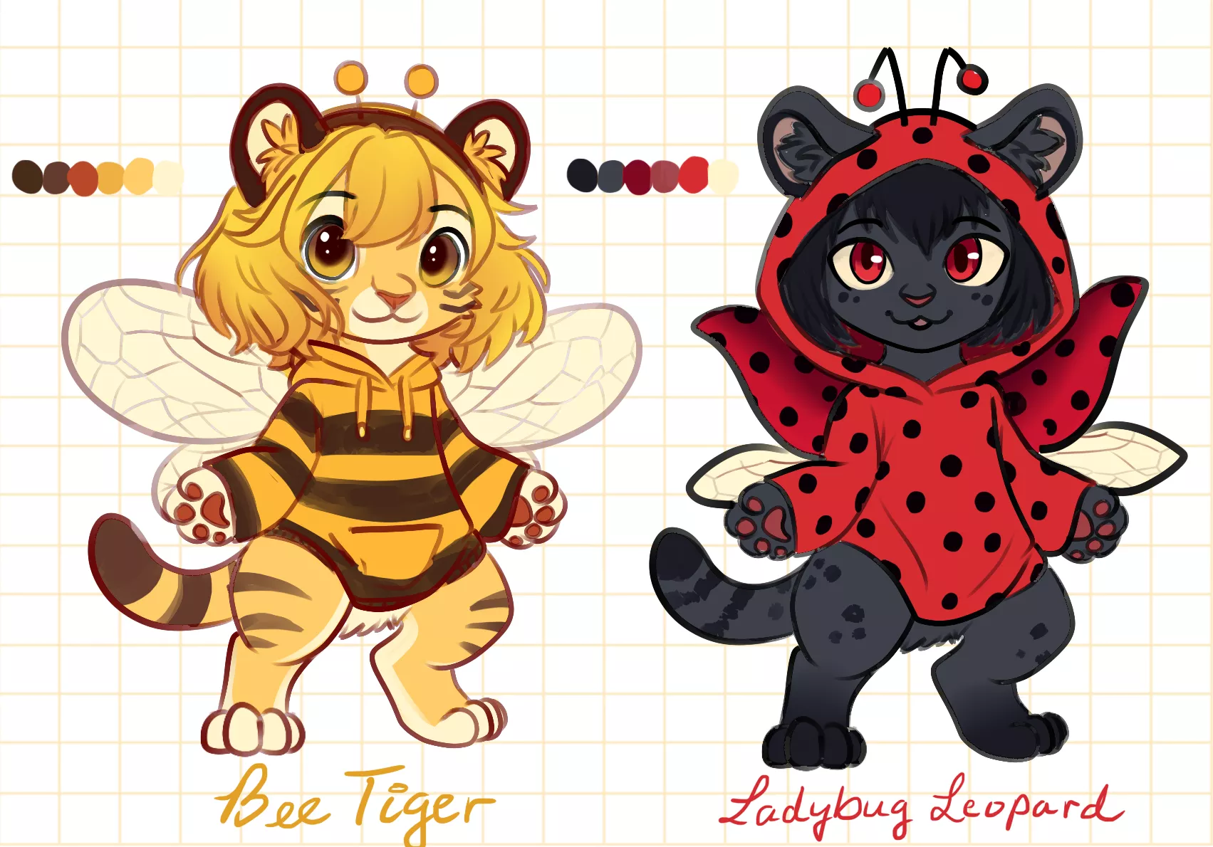 Smol Cat/Bug Hybrids - Adoptables (Art and Designs by Me!)