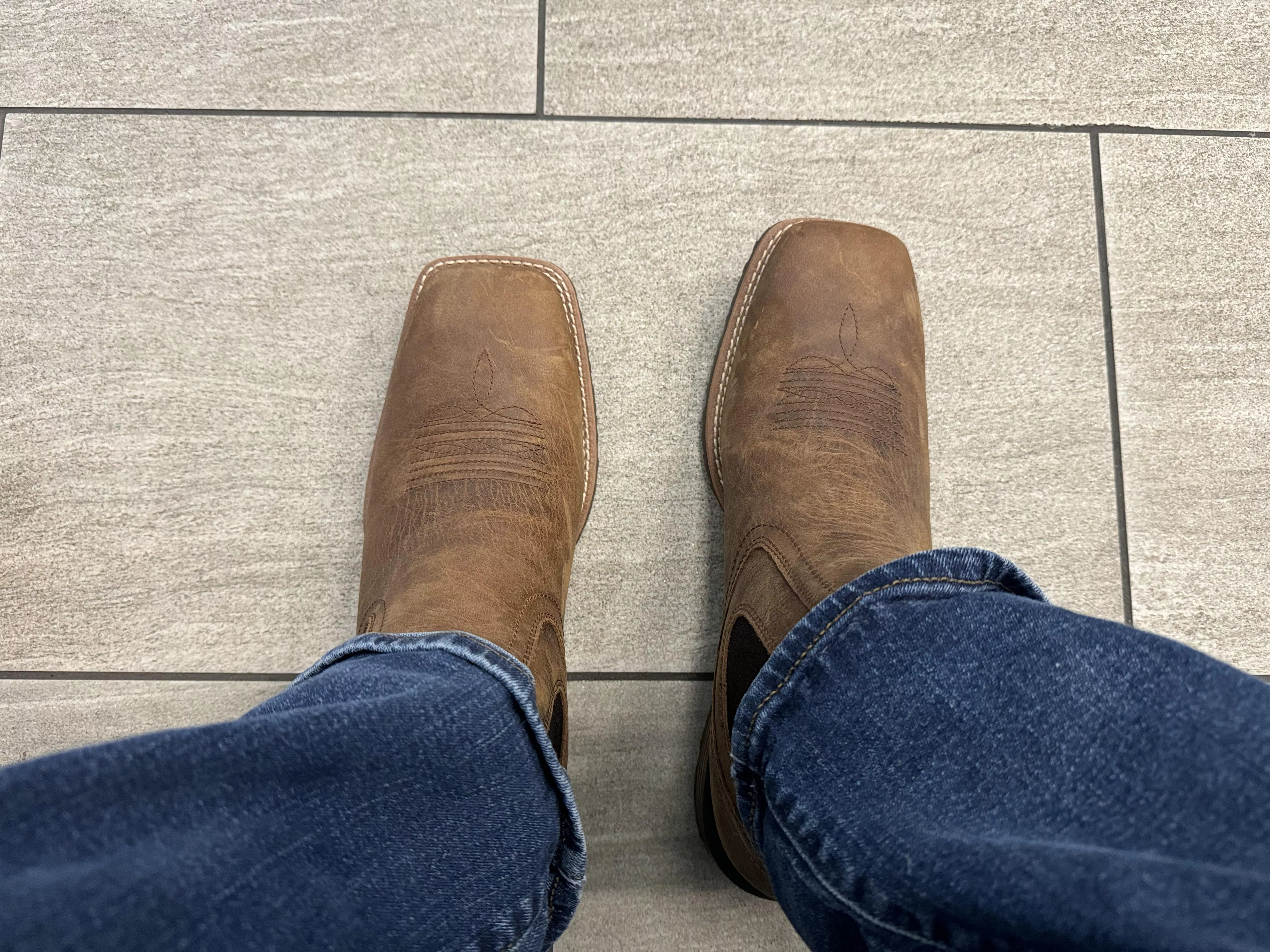 Spent today breaking in new Ariats