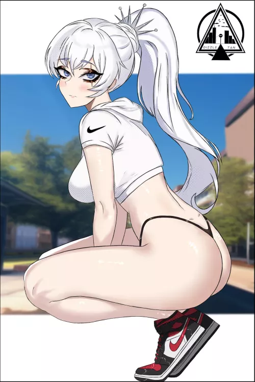 Weiss isn't afraid of creasing her Jordans (Dizzle_tan)