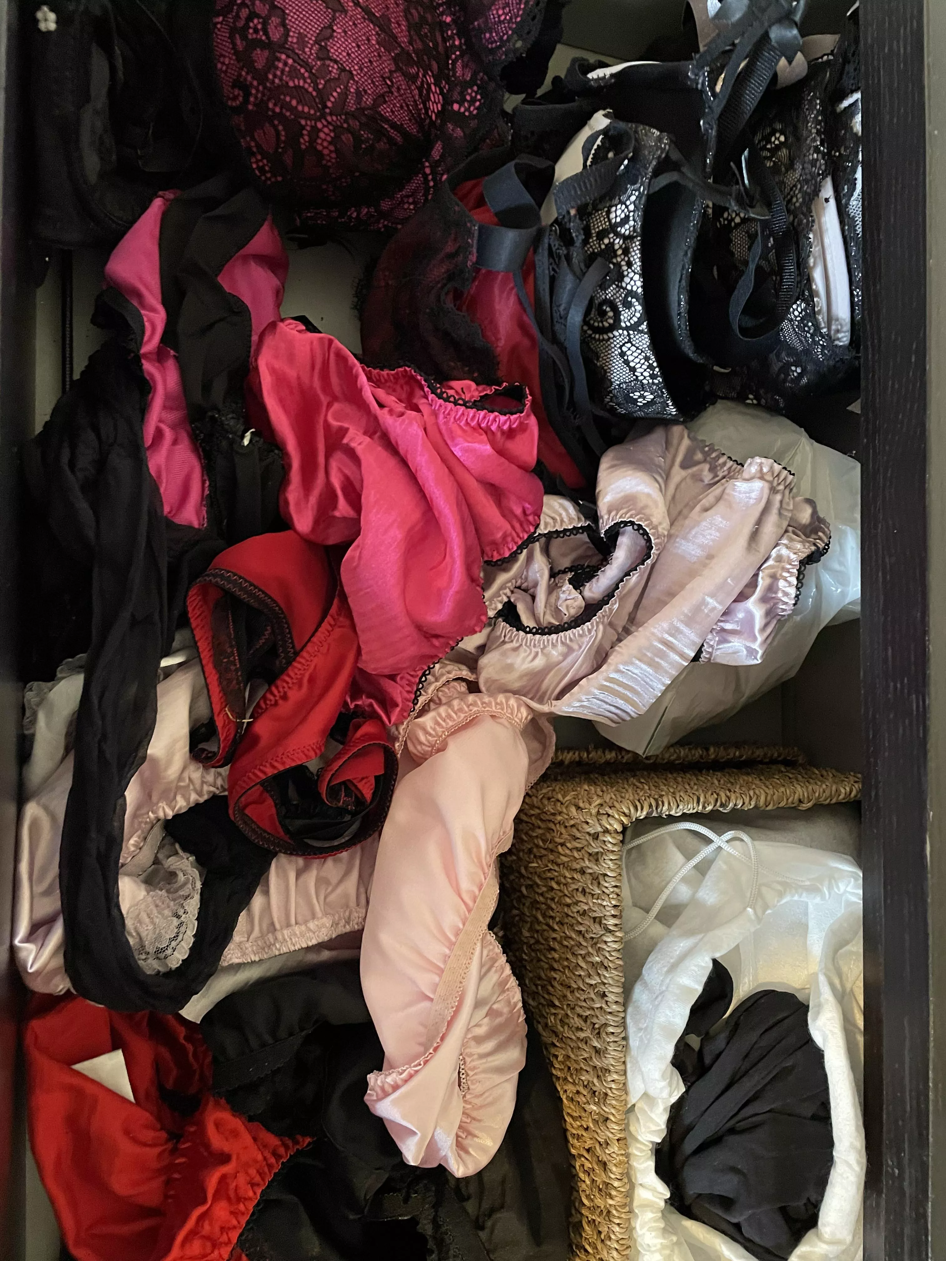 Wifey satin panties drawer… 