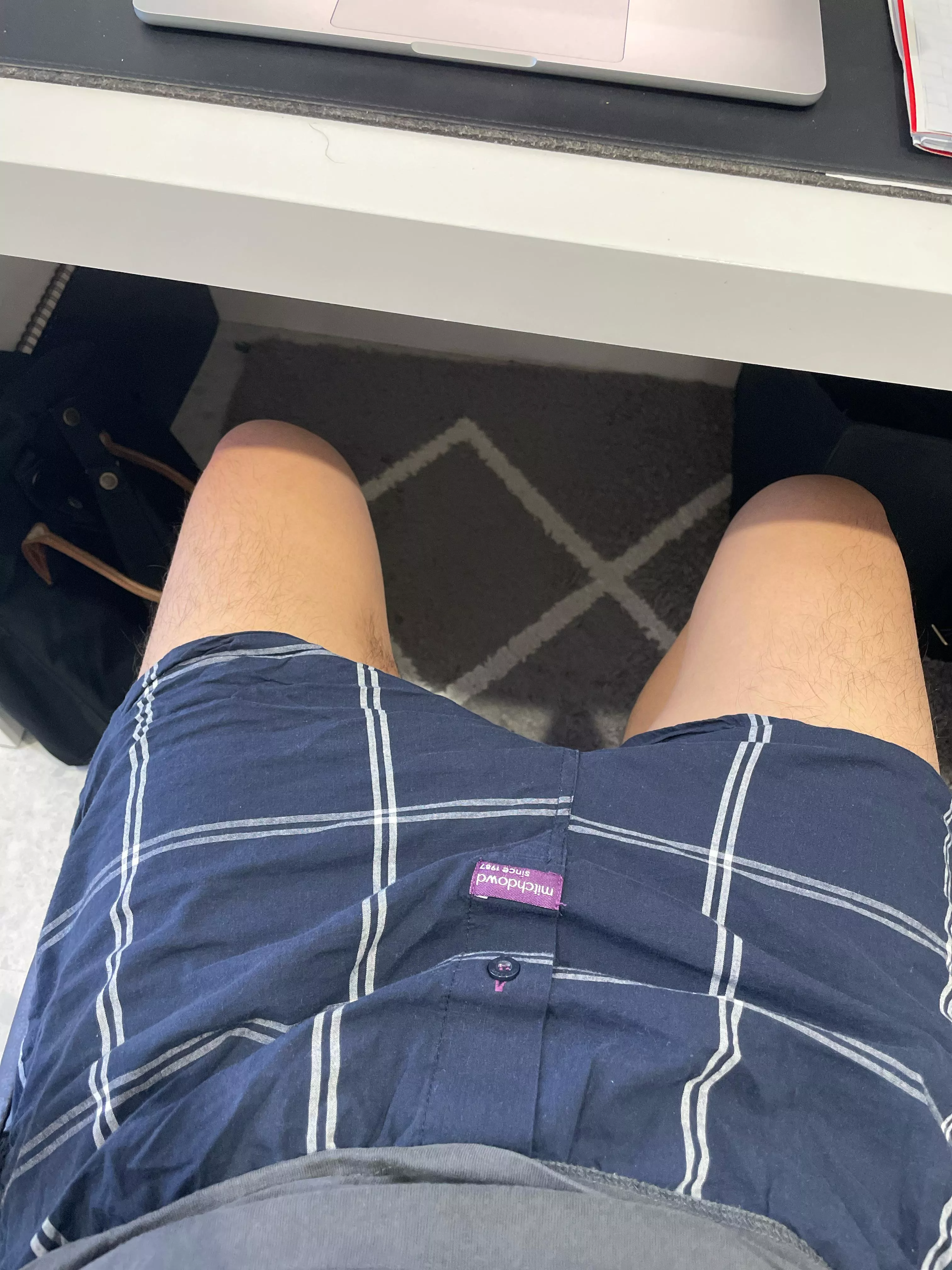 Working in boxers