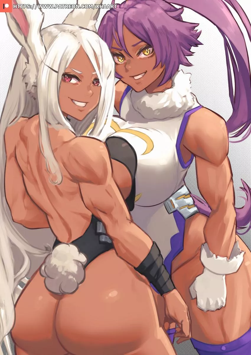 Yoruichi And Mirko (xhaart)