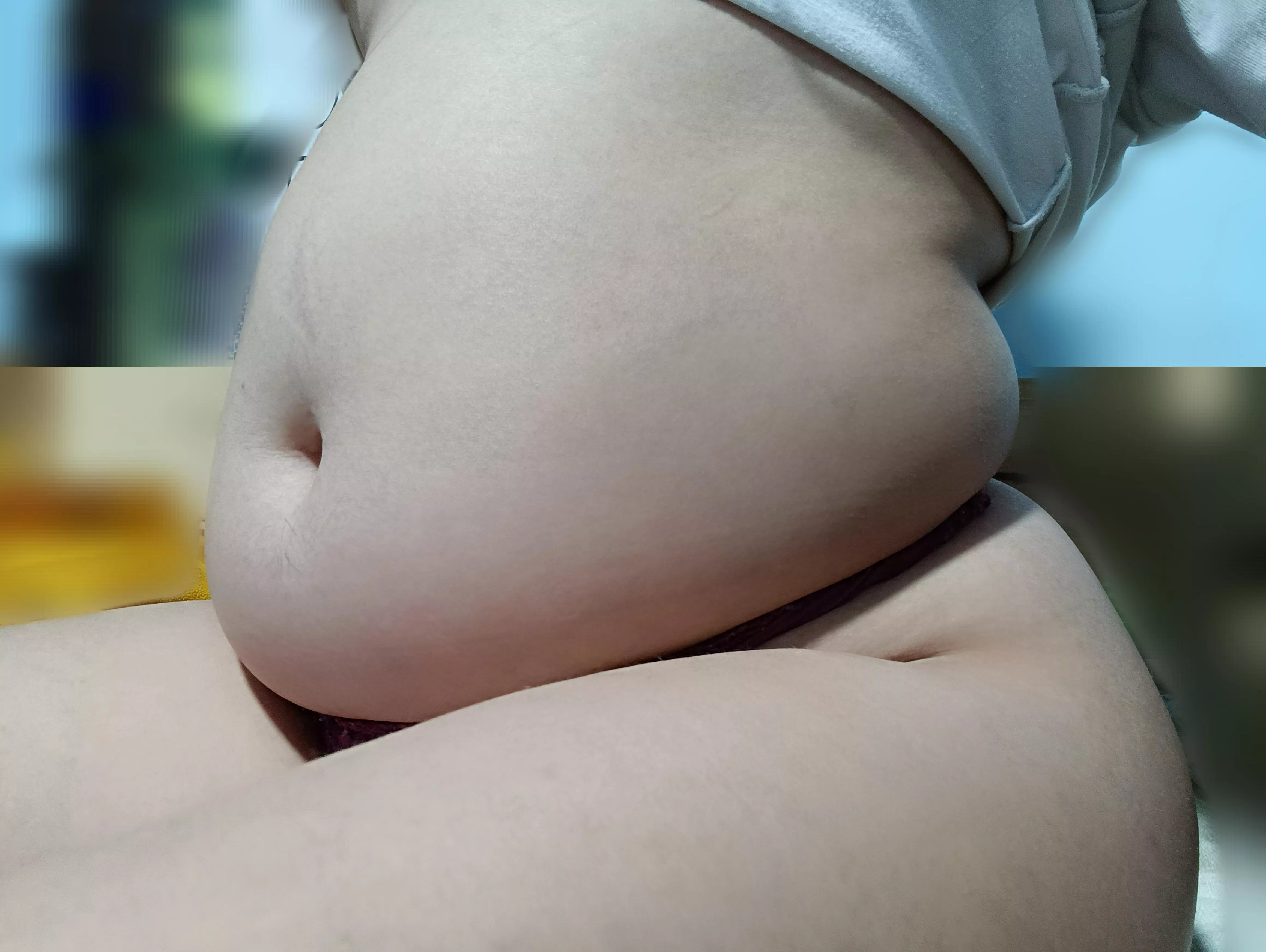 You can't see my little thongs anymore 😲🥵