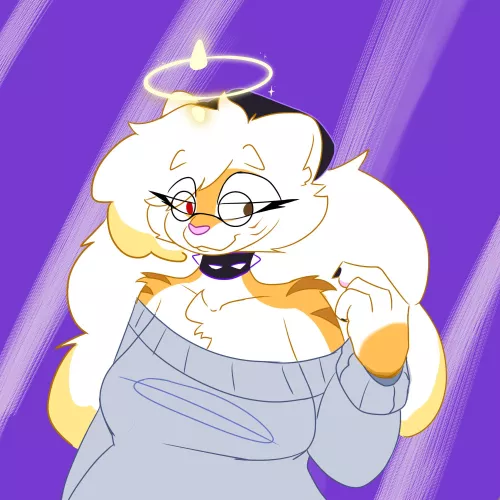 A random doodle of my sona I finished a day ago. 