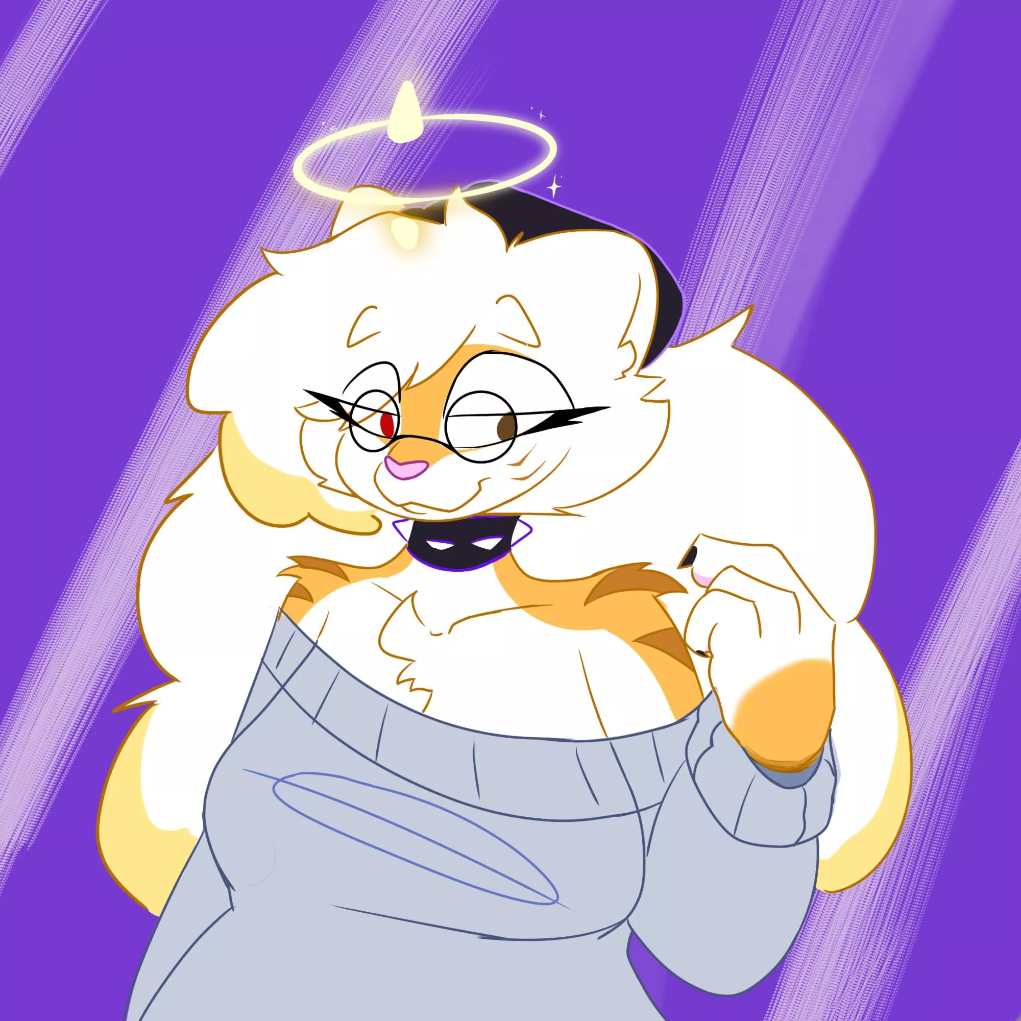 A random doodle of my sona I finished a day ago. 