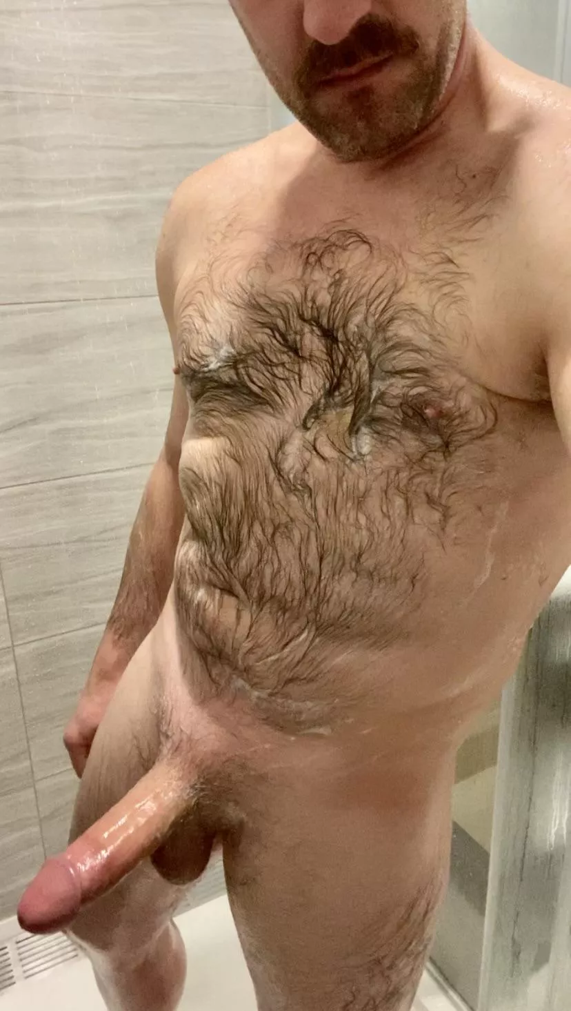 Any volunteers to help in the shower?