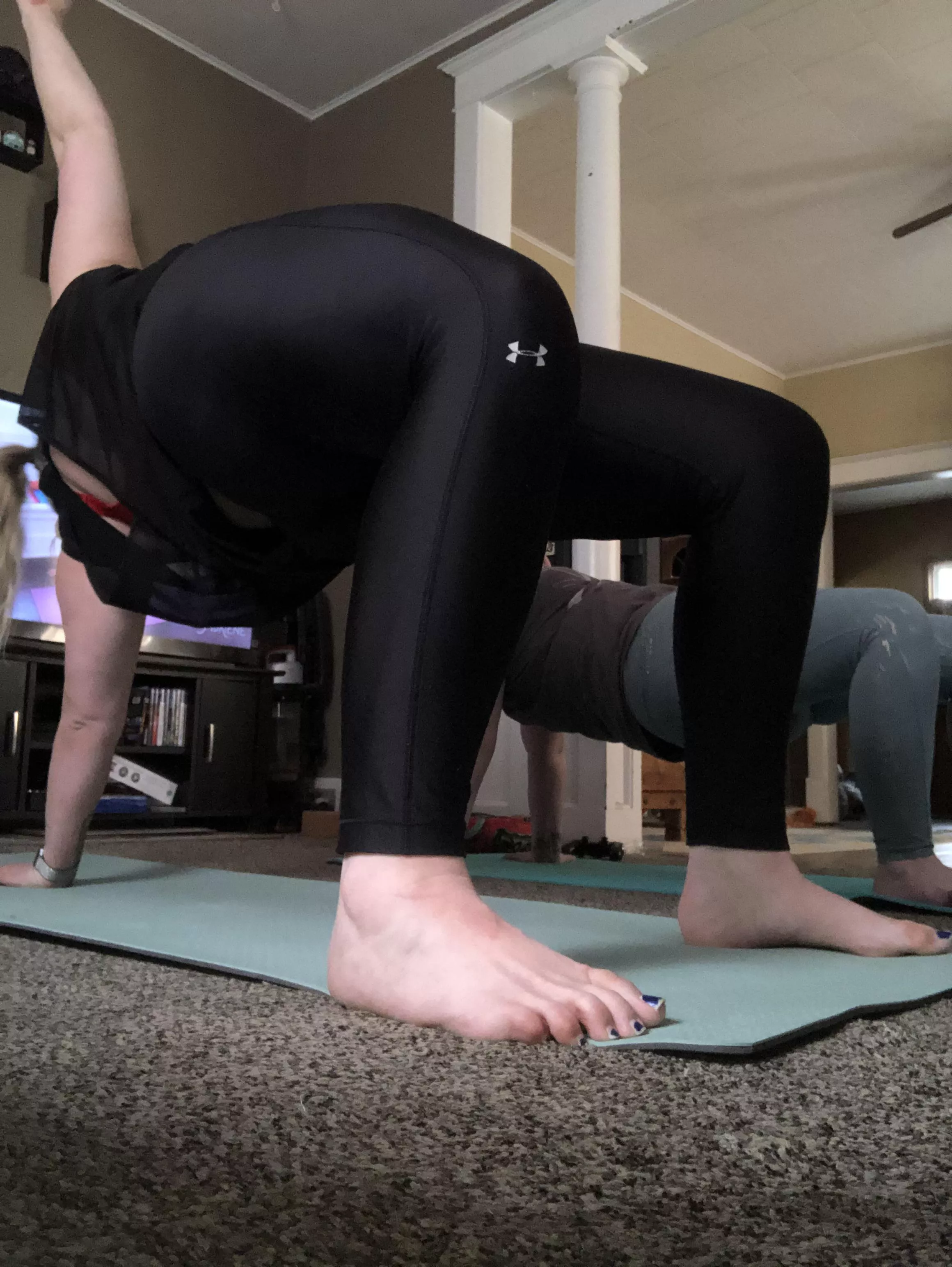 Definitely have gone wild with this flip dog pose!!