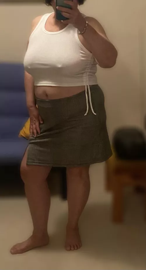 Did some shopping. I returned the skirt but kept the top.
