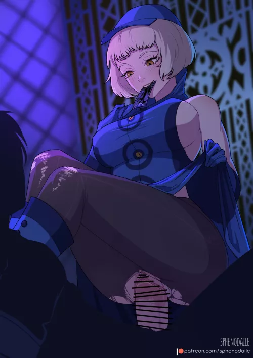 Elizabeth likes to ride (Sphenodaile)