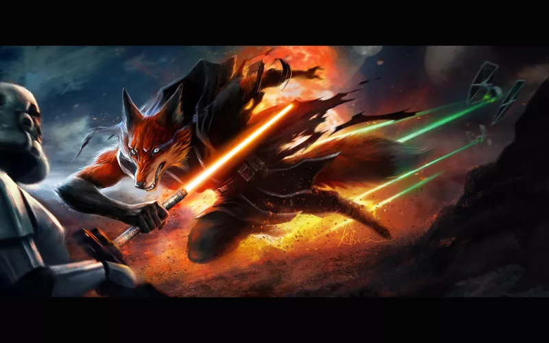 Fox Unleashed! - art by Kittiara (me!)