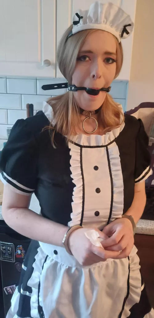 Gagged and ready to serve