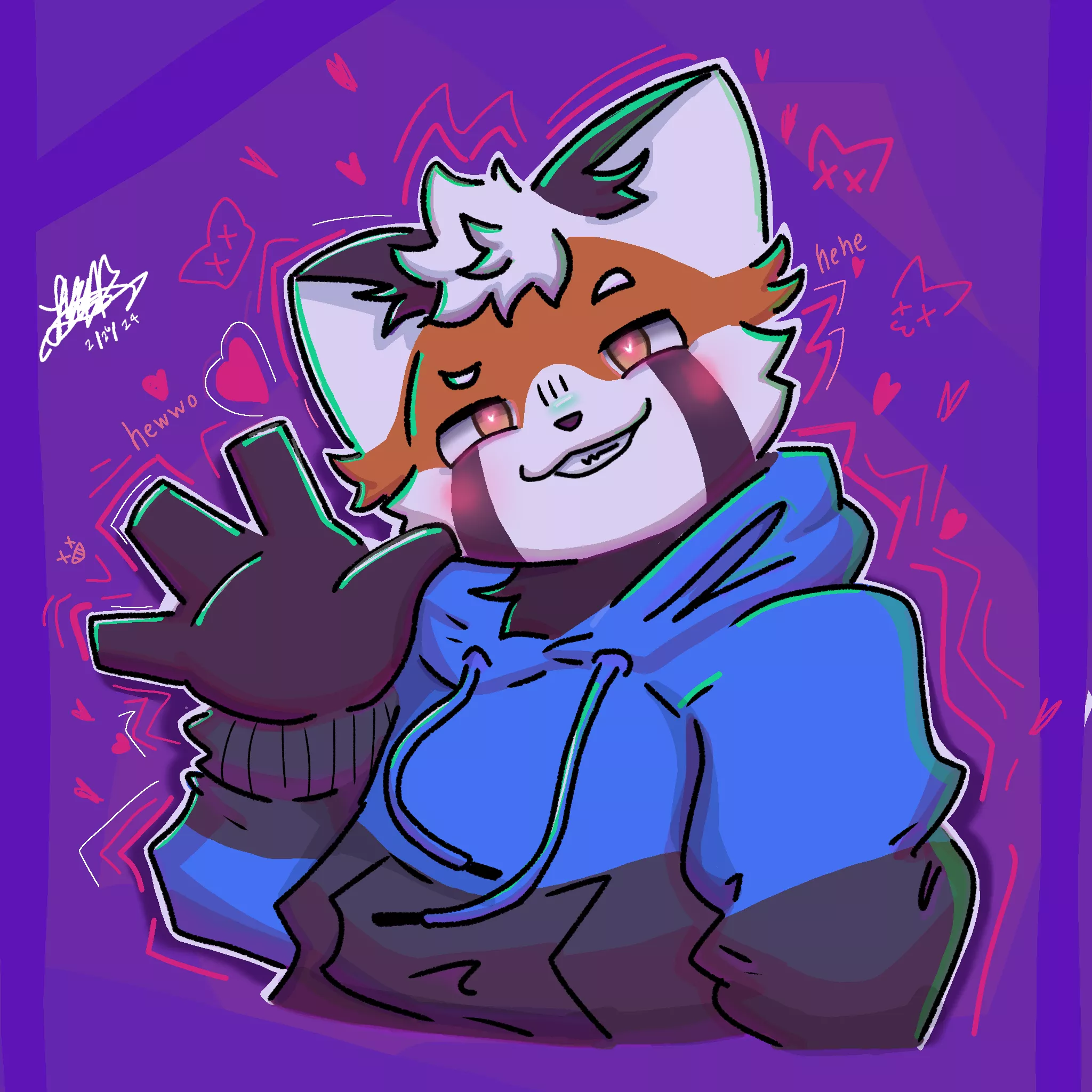 He won't bite ;3 (Art by me) 