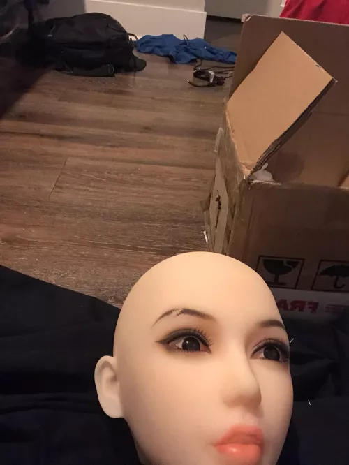 HELP! Just got doll but. I am slight autistic my eye brow for the doll is bad!!! how do I fix it 