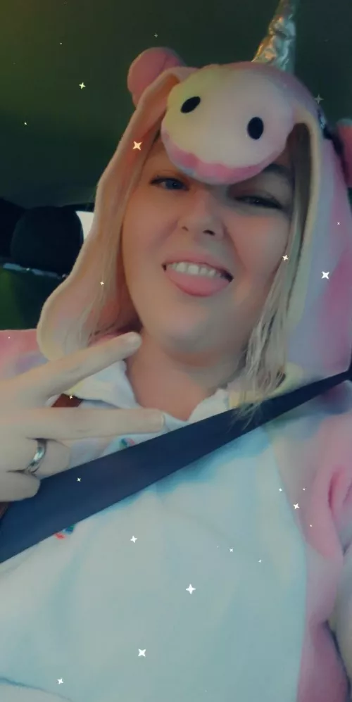 Hey bitches!!! It's sprinkle tits the unicorn. Lol I love this onesie