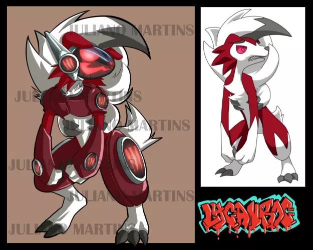 HI GUYS, what's your favorite pokemon? mine is not lycanroc, but he is a great protogen ^^ art by me