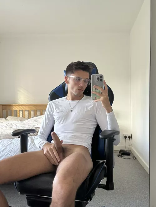 How i sit on zoom calls 