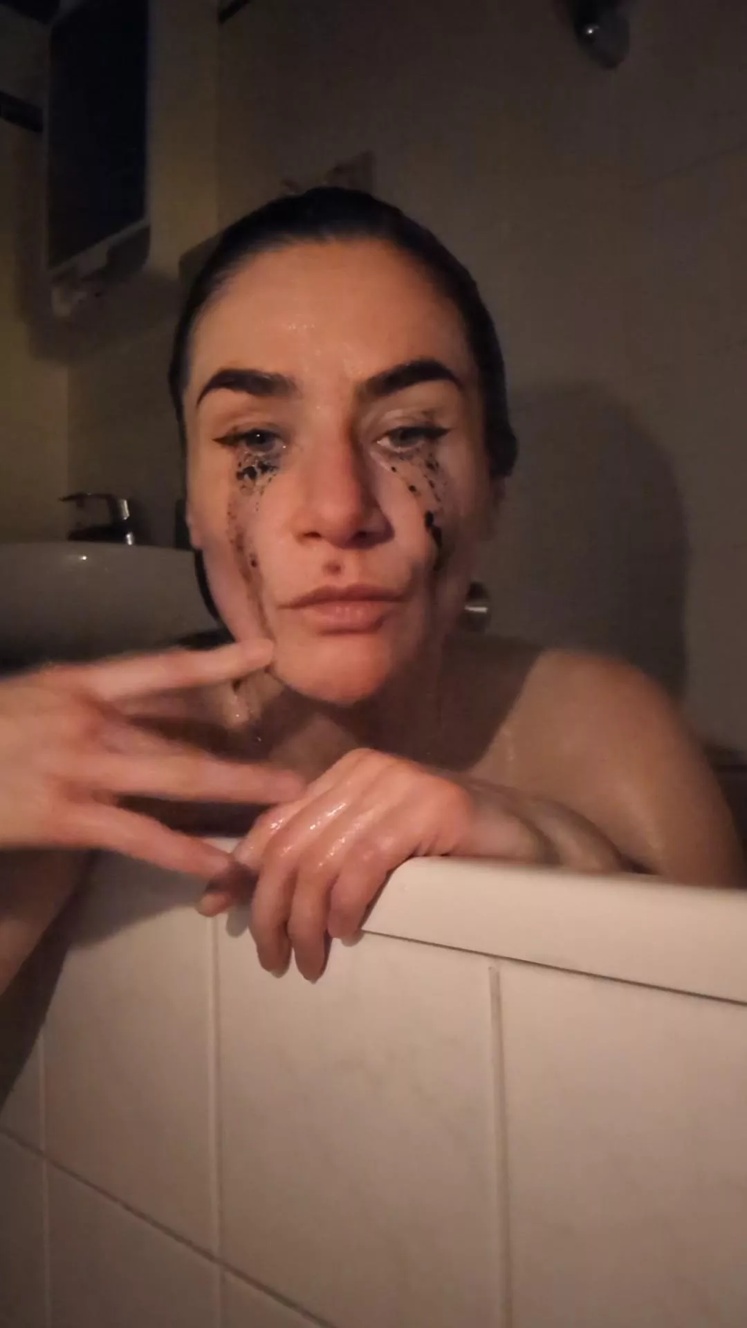 I love destroying my make up!