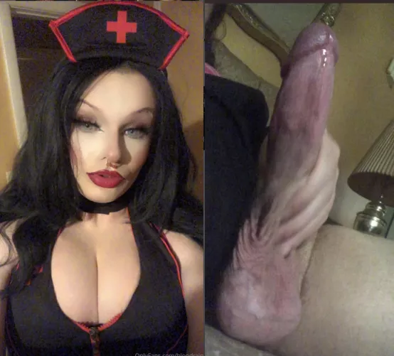 I’ll be your nurse for the evening. Are you ready for your medicine? 😈🖤