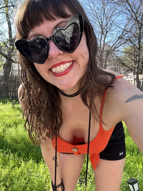 Leaning over to hug you 