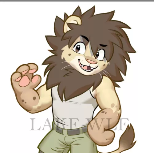 Lion guy (art by me) oc belongs to valengarfy